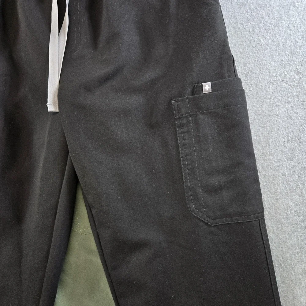 FIGS Pants Mens 36x32 Purple Cargo Relaxed Knit Polyester Viscose‎ Spandex